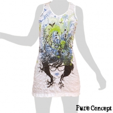 Pure Concept Tank-Dress - Hair Fantasy (weiß)