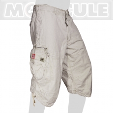 Molecule kurze (3/4) Cargohose / Travel Army Pants Globetrotter - Creme