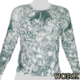 Work Longsleeve-Shirt - Asian Devil green (white shirt) M, L, XL Work Longsleeve-Shirt - Asian Devil green (white shirt) M, L, XL
