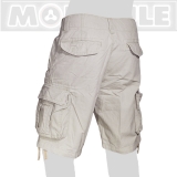 Molecule kurze Cargohose / Travel Army Pants Explorer - Creme