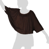 Sabaai Fabric - Wing-Sleeve Top - dark brown Sabaai Fabric - Wing-Sleeve Top - dark brown