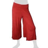 Sabaai Fabric - Calf-Length Flare Pants - red Sabaai Fabric - Calf-Length Flare Pants - red
