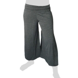Sabaai Fabric - Calf-Length Flare Pants - dark grey Sabaai Fabric - Calf-Length Flare Pants - dark grey